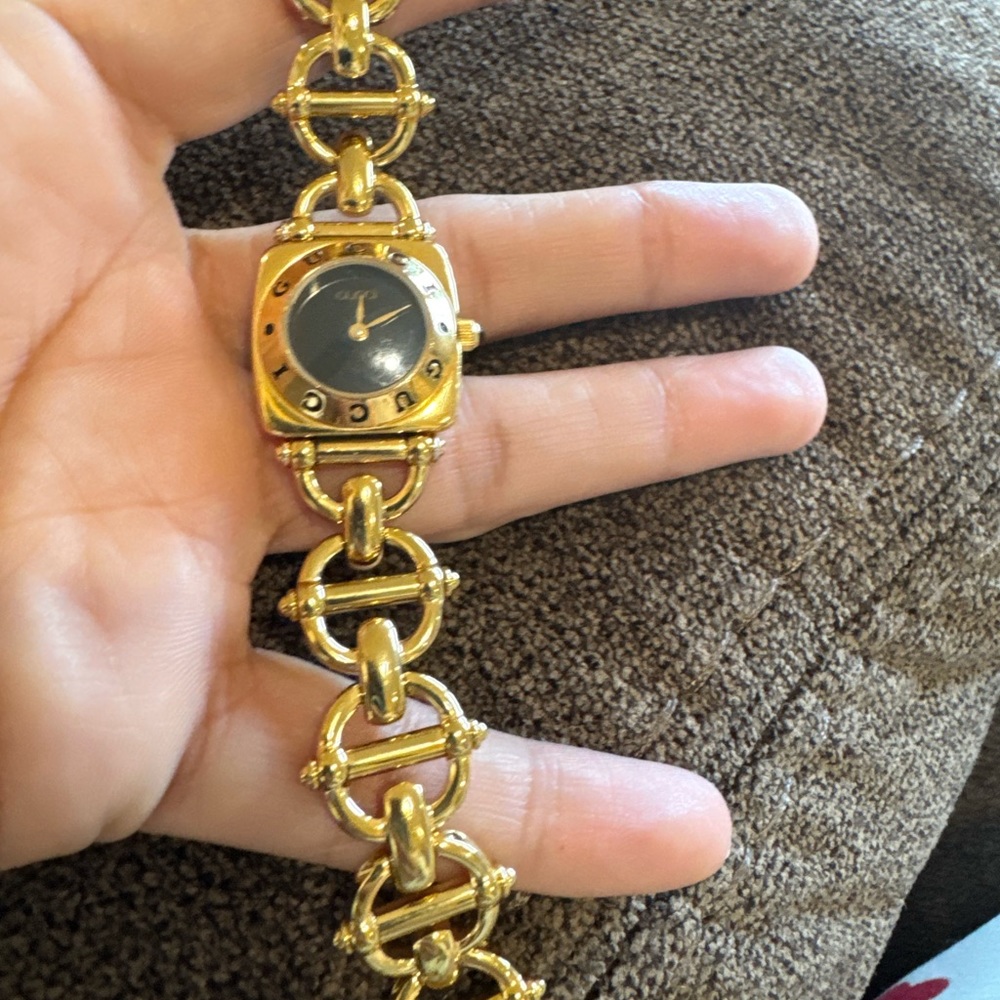 Gucci Gold and Black Women's Watch